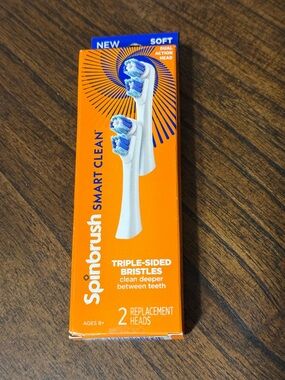 Triple-Sided Replacement Brush Heads - Soft (White)